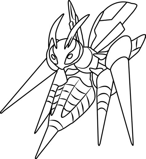 mega beedrill coloring page.